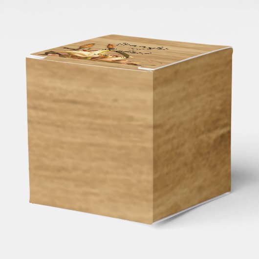 Rustiek Land Lily Waterverf Bruiloft Favor Box Bedankdoosjes (Voorkant Zijde)