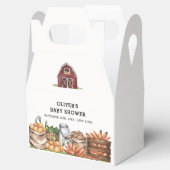 Rustiek land lokaal geteeld Veggie Baby shower Bedankdoosjes (Geopend)