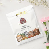 Rustiek land lokaal geteeld Veggie Baby shower Bedankzakje (Gezegeld)