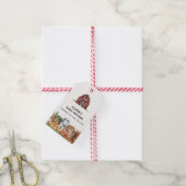 Rustiek land lokaal geteeld Veggie Baby shower Cadeaulabel (Met Touw)