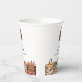 Rustiek land lokaal geteeld Veggie Baby shower Papieren Bekers (Links)