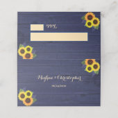 Rustiek Land Marine Hout Zonnebloem Bloemen Bruilo Plaatskaartje (Buitenkant ongevouwen)