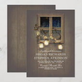 rustiek land | Mason Jar Lights Fall Wedding Kaart (Voorkant / Achterkant)