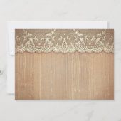 Rustiek land Mason Jar paarse hortensia bruiloft Kaart (Achterkant)