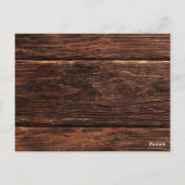 Rustiek Land Mason String Lights Honeymoon Fonds Briefkaart (Achterkant)