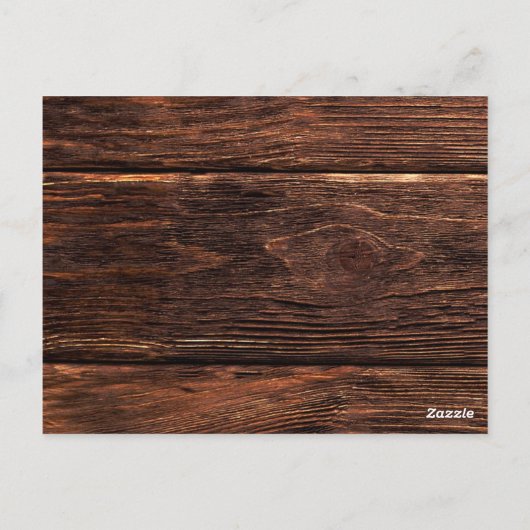 Rustiek Land Mason String Lights Honeymoon Fonds Briefkaart (Achterkant)