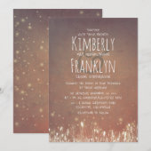 rustiek land | Nachtlampjes Field Garden Wedding Kaart (Voorkant / Achterkant)