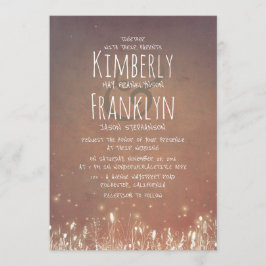 rustiek land | Nachtlampjes Field Garden Wedding Kaart