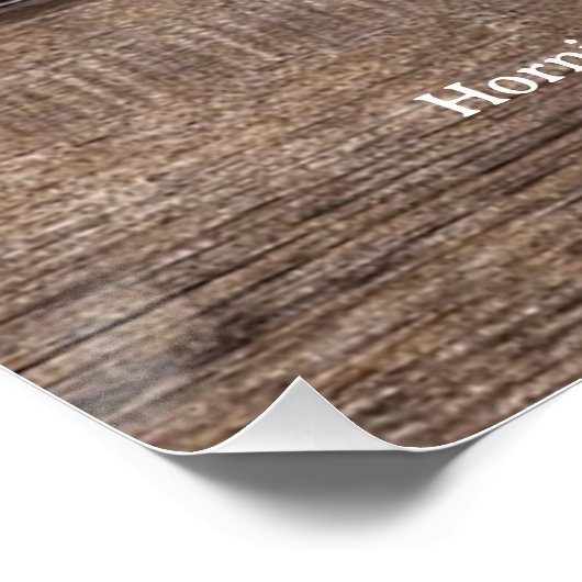 Rustiek Land Open Bar Teken Zakelijk Bruiloft Perfect Poster (Hoek)