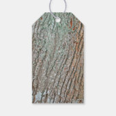 Rustiek land oud boomhart Dank U labels Cadeaulabel (Achterkant)