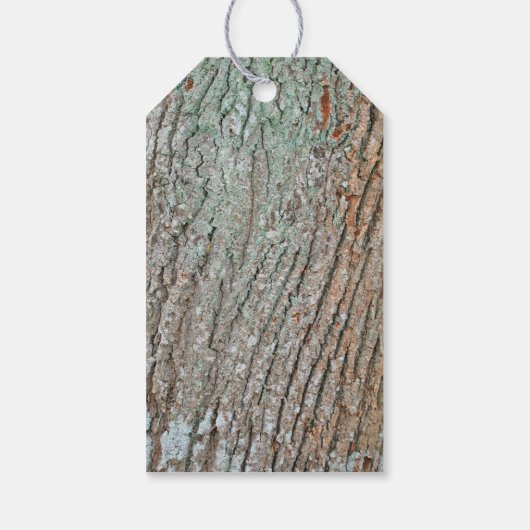 Rustiek land oud boomhart Dank U labels Cadeaulabel (Achterkant)