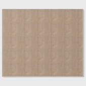 Rustiek Land Plain Burlap Print Cadeaupapier (Vlak)