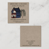 Rustiek Land Primitief Americana Visitekaartje (Voorkant / Achterkant)