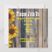 Rustiek land ranch vrijgezellenfeest kaart (Achterkant)