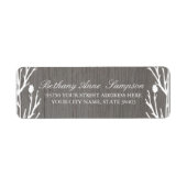 Rustiek land retour adreslabels etiket (Voorkant)