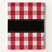 Rustiek Land Rood Gingham Familie Recept Boek (Achterkant)
