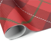 Rustiek Land Rood Wit en Groen Plaid Kerstmis Cadeaupapier (Rol Hoek)