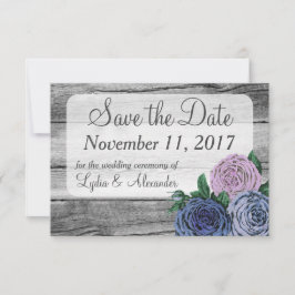 Rustiek Land Rozen Bruiloft Opslaan De Datum Save The Date