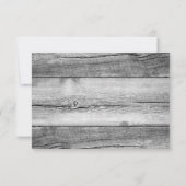 Rustiek Land Rozen Bruiloft RSVP (Achterkant)