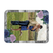 Rustiek Land Rozen Schuur Hout Aangepaste Foto Magneet (Horizontaal)