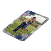 Rustiek Land Rozen Schuur Hout Aangepaste Foto Magneet (Linkerzijde)