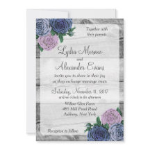 Rustiek Land Rozen Schuur Hout Bruiloft Uitnodigin