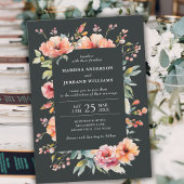 Rustiek Land Sage Groen Modern Bloemen Bruiloft Kaart