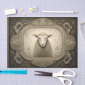 Rustiek Land Schaap Lamb Decoupage Weefsel Papier (Craft)