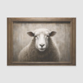 Rustiek Land Schaap Ram Decoupage Weefsel Papier (Voorkant)