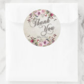 Rustiek Land Schuur Bruiloft Pioenen Mason Jar Ronde Sticker (Tas)