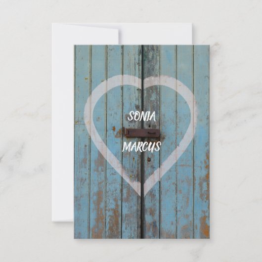 Rustiek land schuur door Verloving Aankondiging (Voorkant)