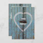 Rustiek land schuur door Verloving Aankondiging (Voorkant / Achterkant)