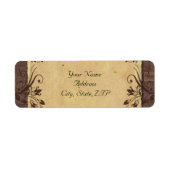 Rustiek Land Schuur Hout Schoonheid Etiket (Voorkant)