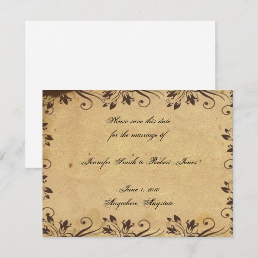 Rustiek Land Schuur Hout Schoonheid Save the Date (Voorkant / Achterkant)