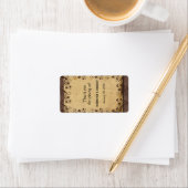 Rustiek Land Schuur Houten Bruiloft Lip Balm Label (Insitu)