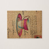 Rustiek land thee party roze Victoriaans theekopje Legpuzzel (Horizontaal)