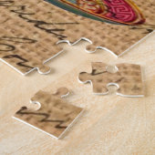 Rustiek land thee party roze Victoriaans theekopje Legpuzzel (Zijkant)