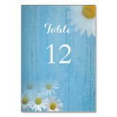 Rustiek Land Trouwfoto Tafelnummer Kaart (Achterkant)