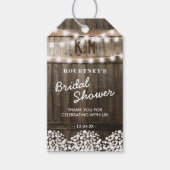 Rustiek Land Vrijgezellenfeest Cadeaulabel (Voorkant)