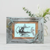 Rustiek Land Vrijgezellenfeest Tea Party Uitnodigi Kaart (Staand voorkant)