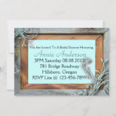 Rustiek Land Vrijgezellenfeest Tea Party Uitnodigi Kaart (Achterkant)