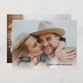 Rustiek Land Western Bruiloft Dank u Briefkaart (Voorkant / Achterkant)