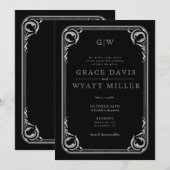 Rustiek Land Western Bruiloft Kaart (Voorkant / Achterkant)