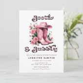 Rustiek Land Western Cowboy Vrijgezellenfeest Kaart (Staand voorkant)