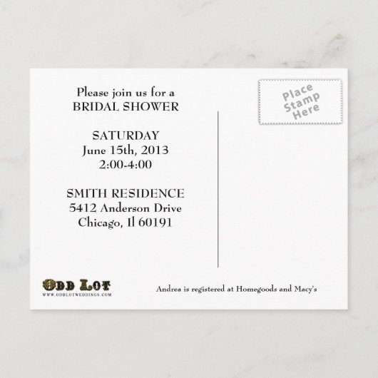 Rustiek land Western Vrijgezellenfeest Uitnodigen Uitnodiging Briefkaart (Achterkant)