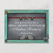 Rustiek land Western Vrijgezellenfeest Uitnodigen Uitnodiging Briefkaart (Voorkant)