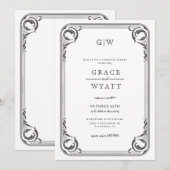 Rustiek land Westerne repetitie diner Kaart (Voorkant / Achterkant)