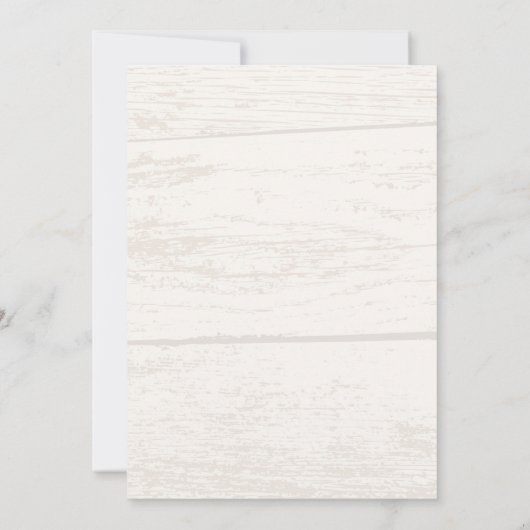 Rustiek land Westerne schuur huwelijksuitnodiging Kaart (Achterkant)