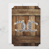 Rustiek Land Westerne Trouwtafel Nummer Kaart (Achterkant)