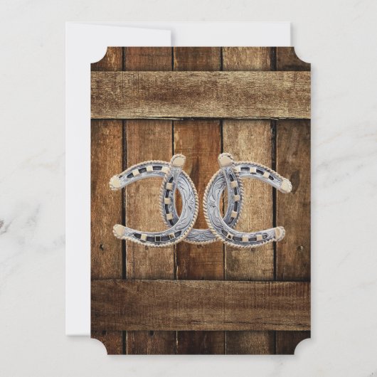 Rustiek Land Westerne Trouwtafel Nummer Kaart (Achterkant)